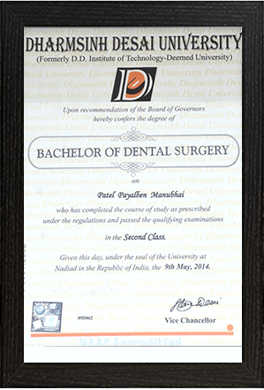 Dr.Payal Patel – Root Canal Expert